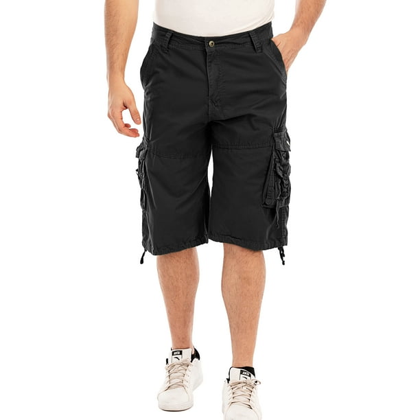 Men Cargo Shorts Military Combat Elasticated Waist Work Casual Pockets Half Pant Men Cargo Shorts Military Combat Elasticated Waist Work Casual Pockets Half Pant